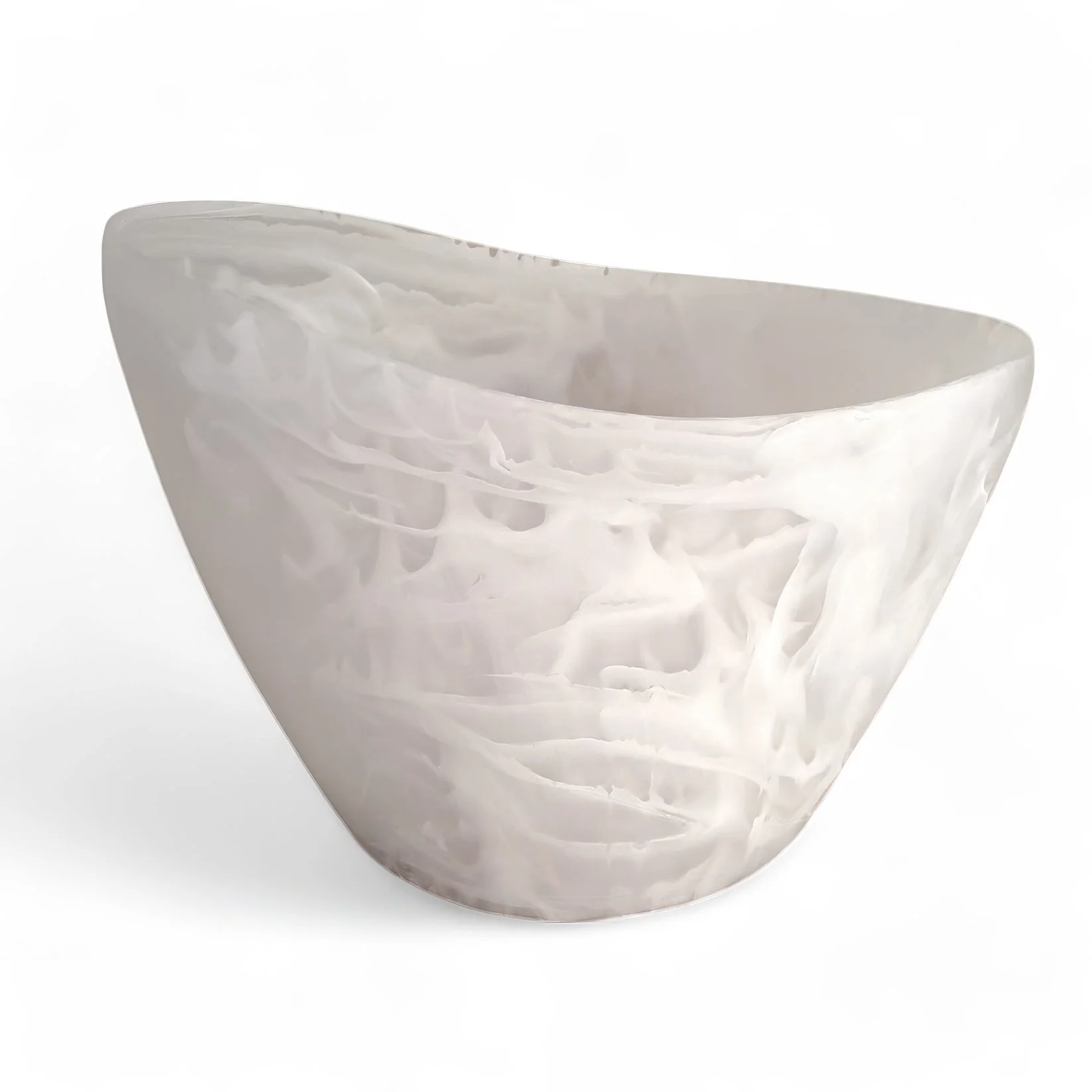 White Swirl Resin Serveware Collection - Image 20