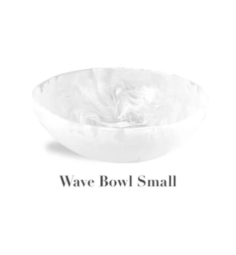 White Swirl Resin Serveware Collection - Image 4