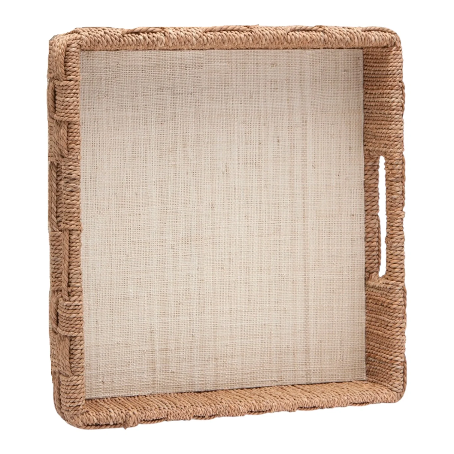 Heather Natural Rope and Raffia Tray Collection - Image 2