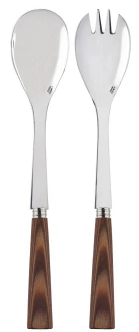 Natural Wood Salad Set