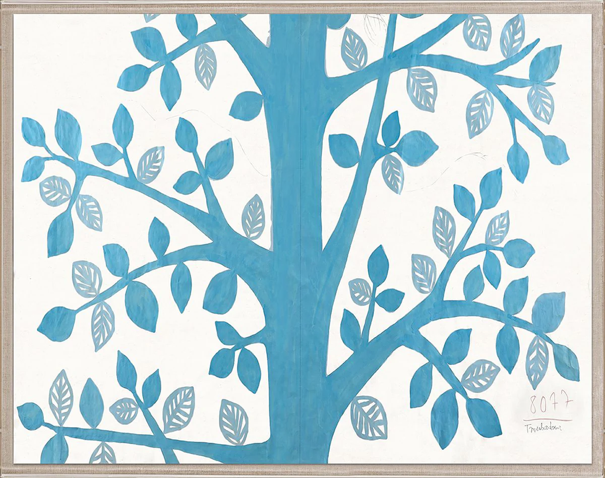 Paule Marrot Blue Tree, 42" x 54"