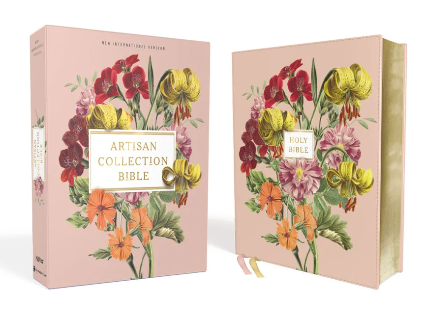NIV Artisan Collection Bible Leathersoft, Pink Floral - Image 2