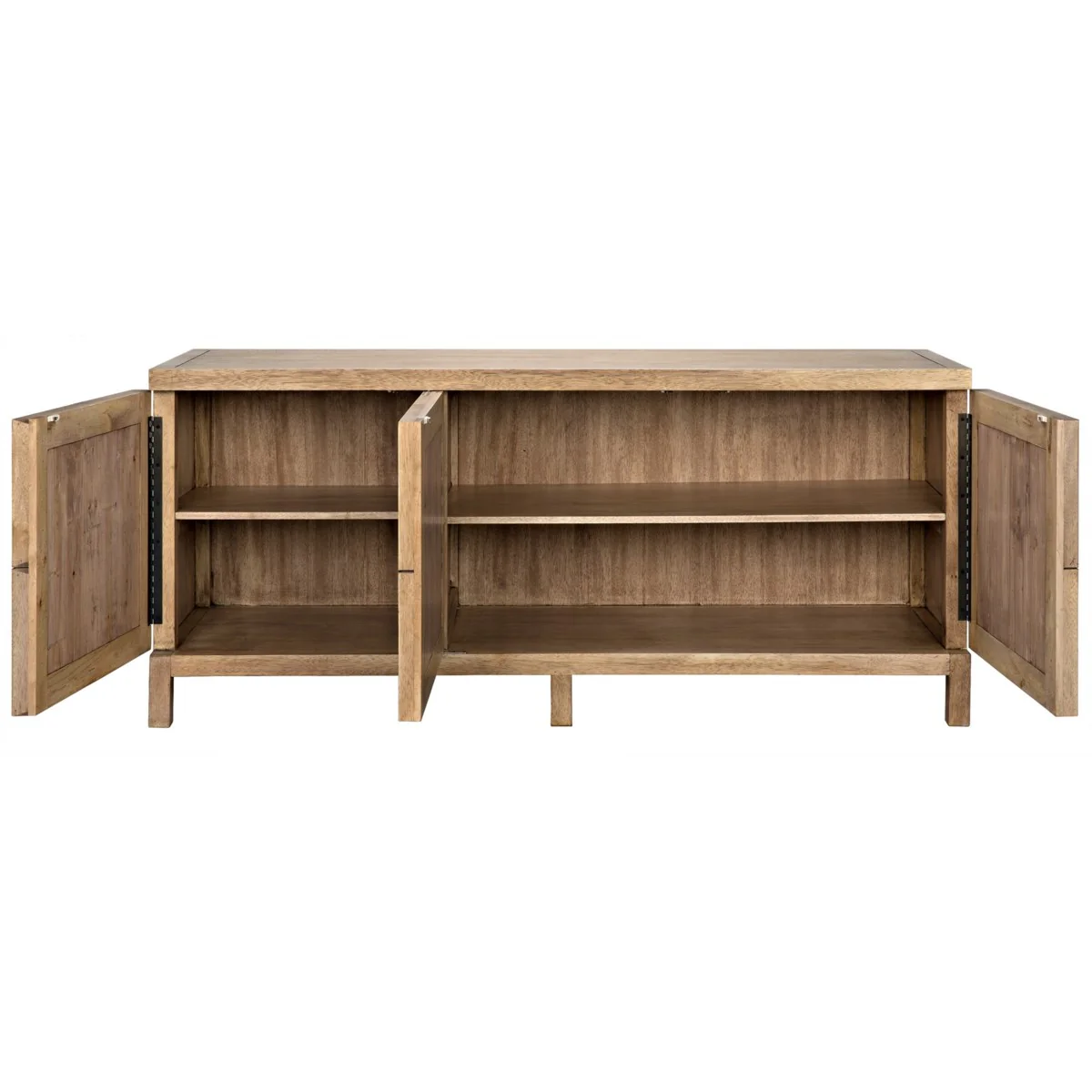 Quadrant 3 Door Sideboard, Washed Walnut - Image 3