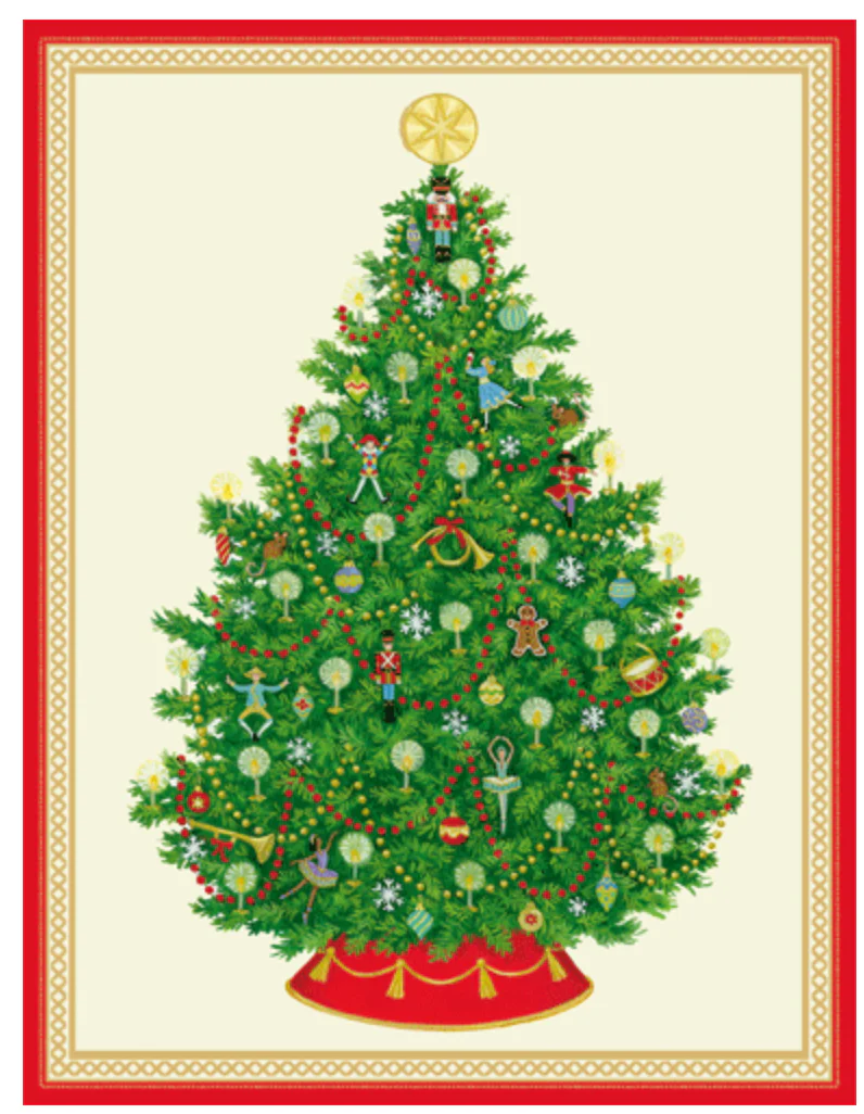 Nutcracker Ballet Christmas Tree Boxed Card Set