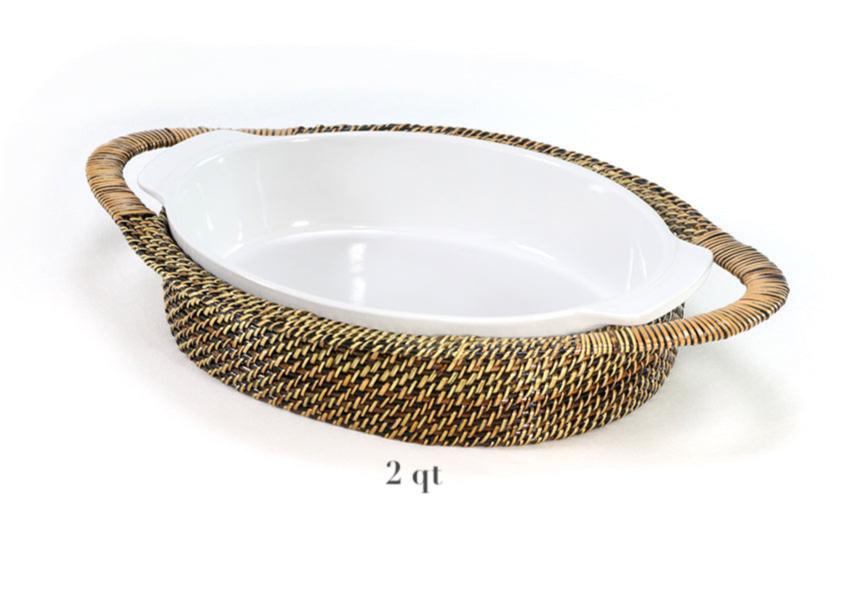 Oval Stoneware Roaster and Basket Collection - Image 2