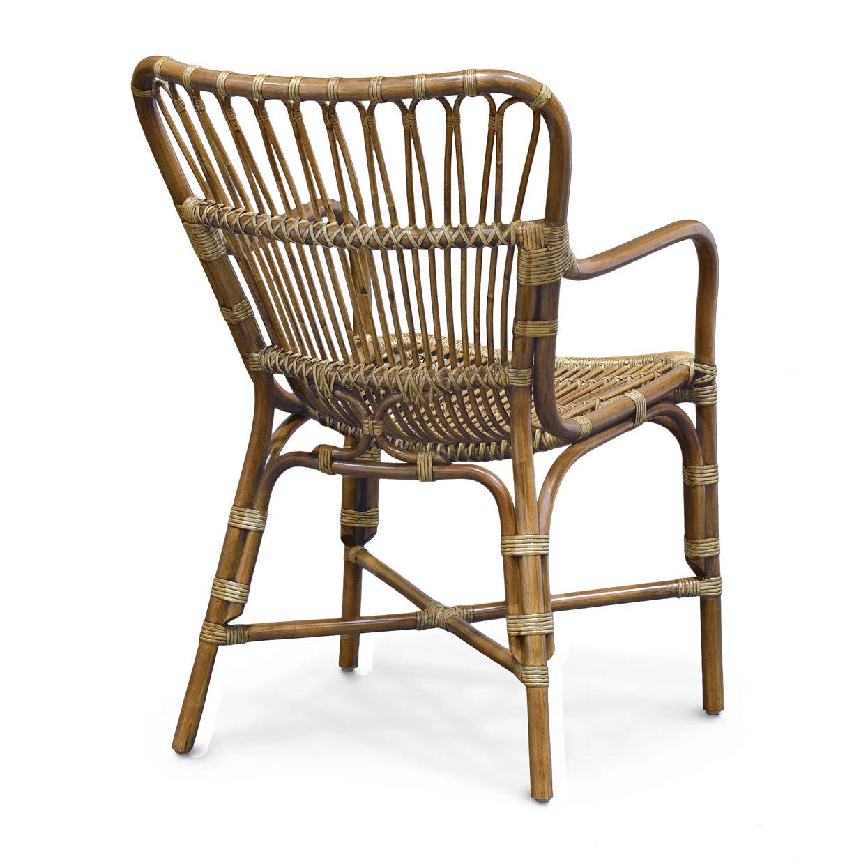 Retro Rattan Dining Arm Chair - Image 2