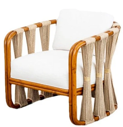 Strings Attached Lounge Chair, Perennials Sea Salt
