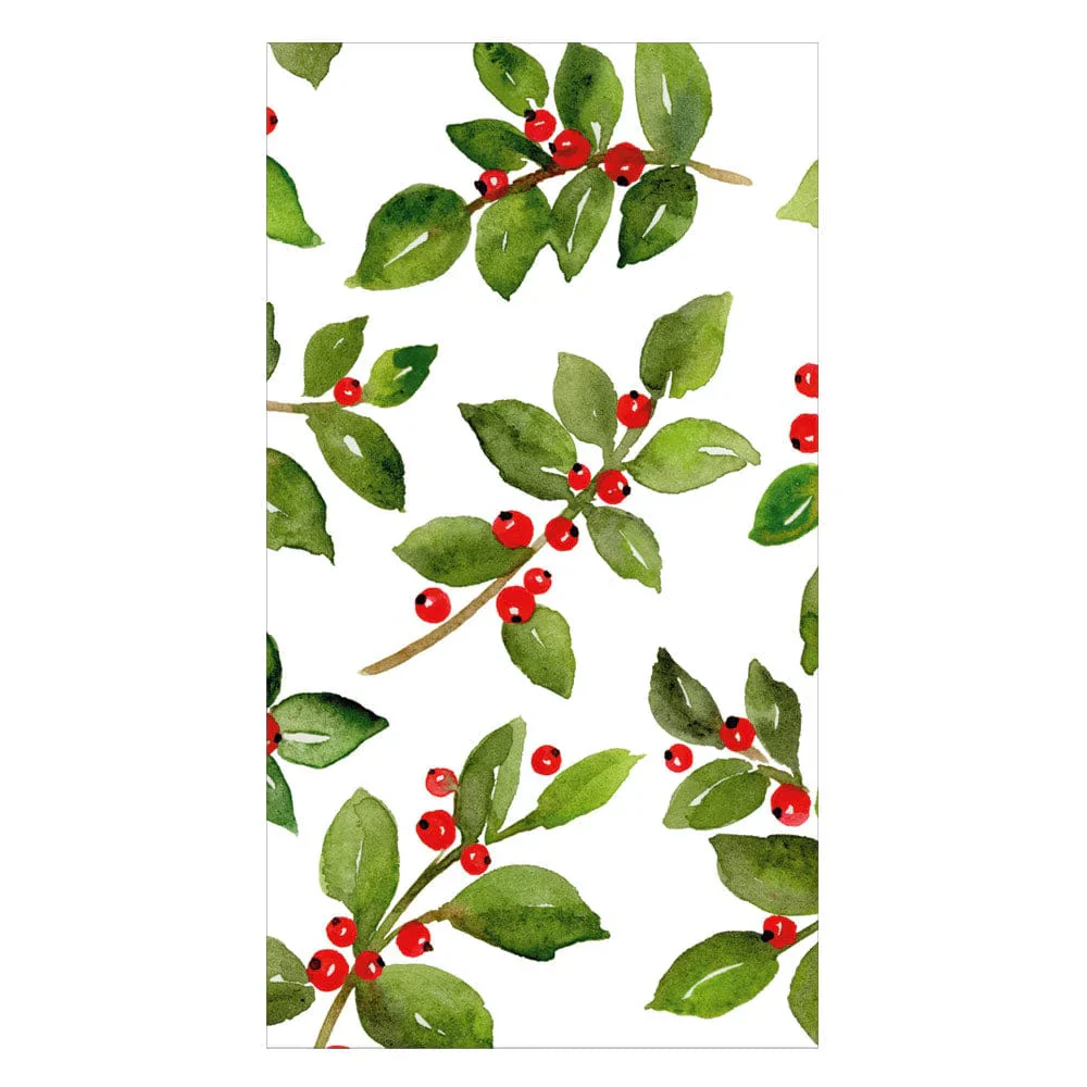 Painted Holly White Napkin Collection - Image 3