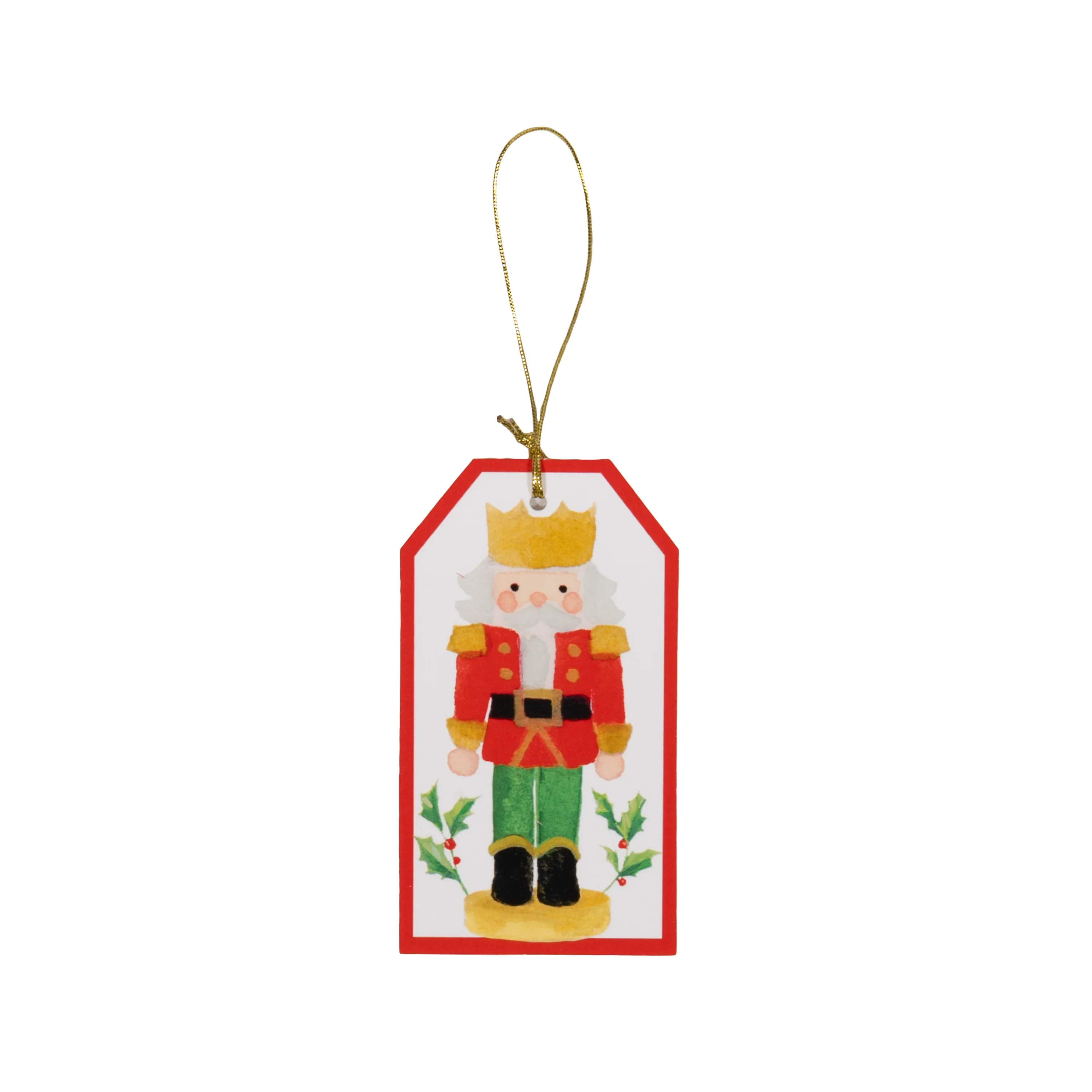 Painted Nutcracker Hanging Tag
