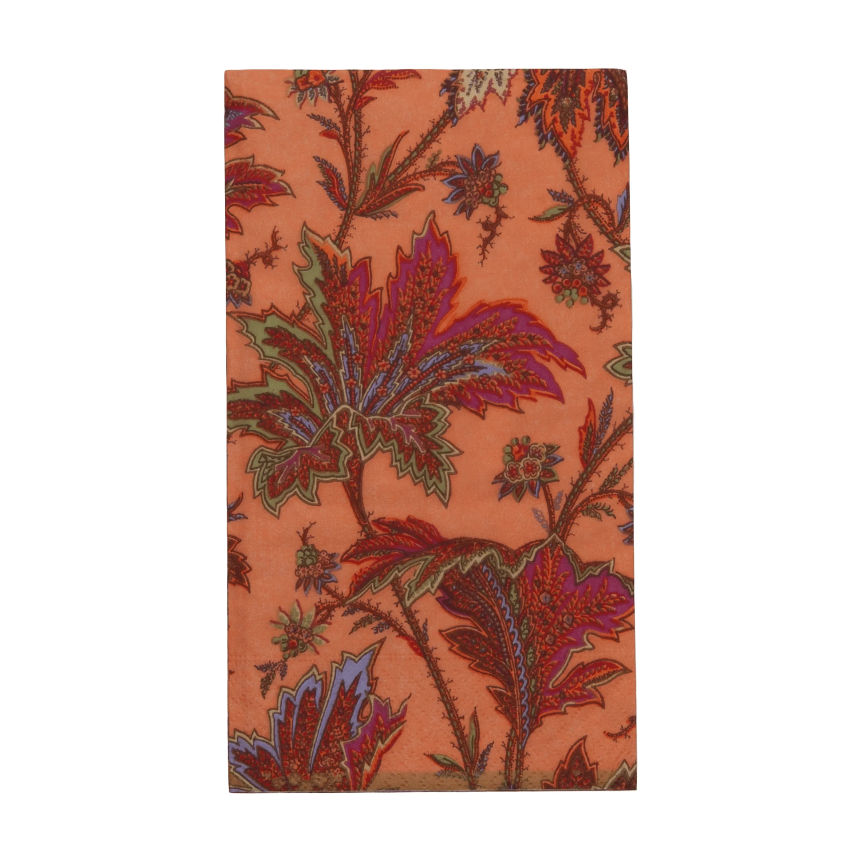Paisley Leaves Coral Napkin Collection - Image 2