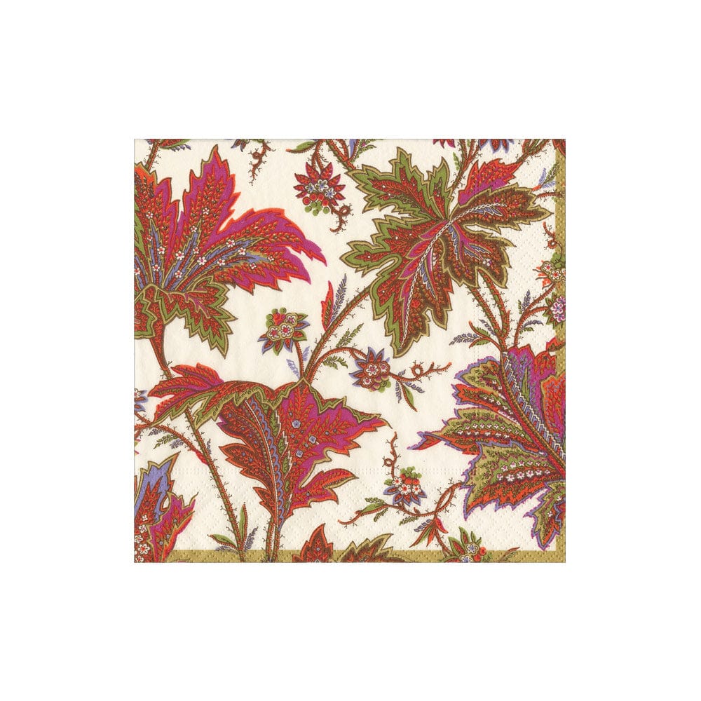 Paisley Leaves Ivory Napkin Collection - Image 2