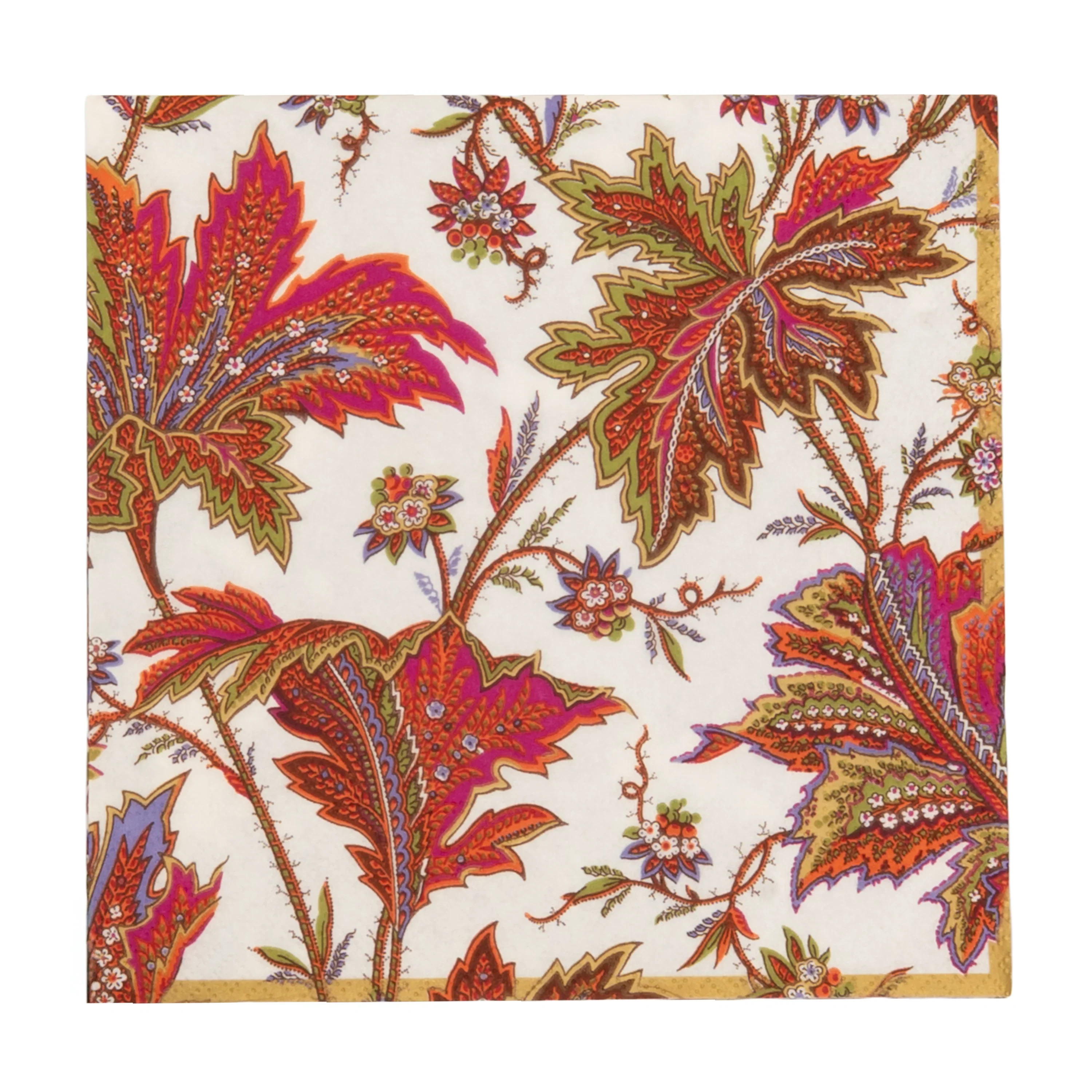 Paisley Leaves Ivory Napkin Collection - Image 4