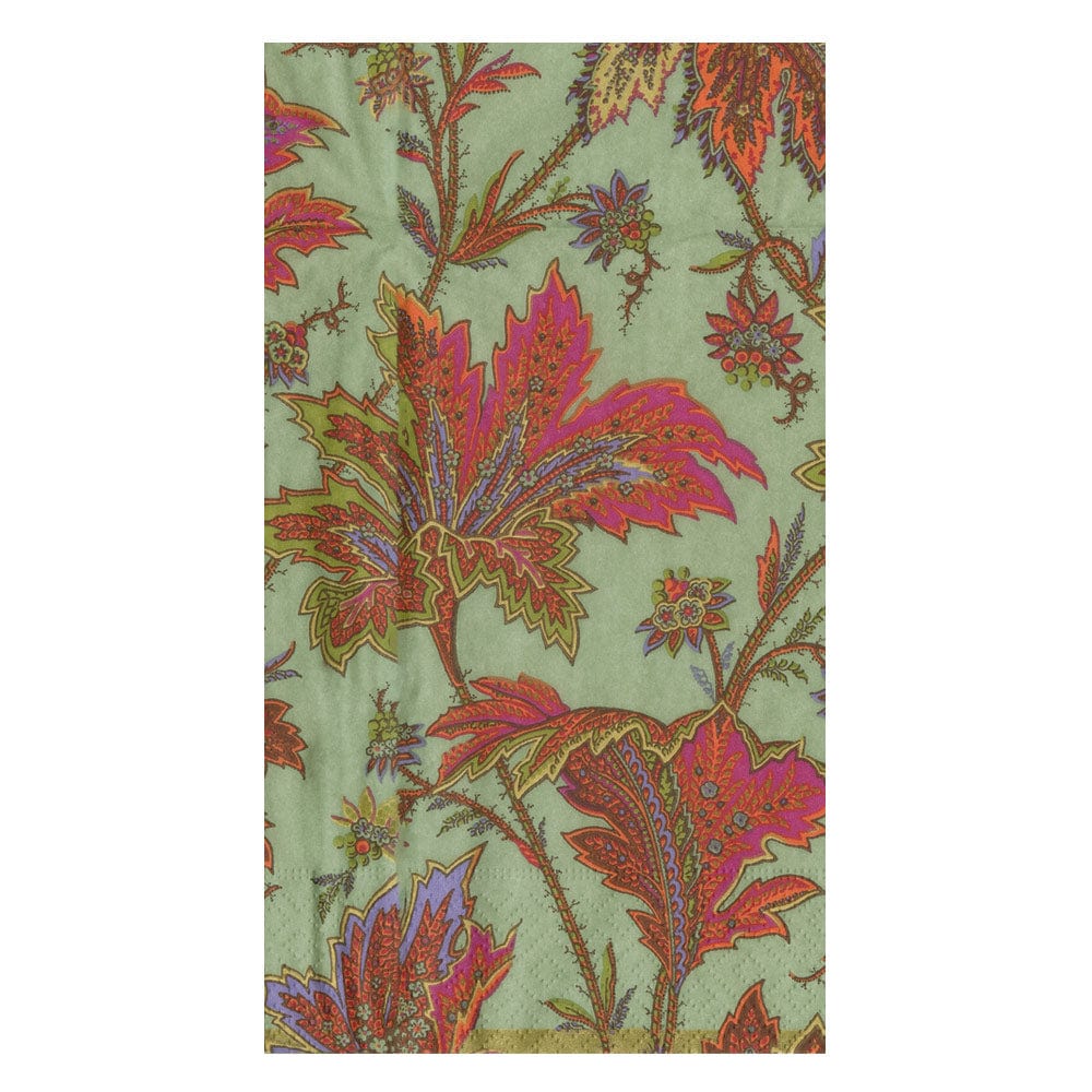 Paisley Leaves Sage Green Napkin Collection - Image 3