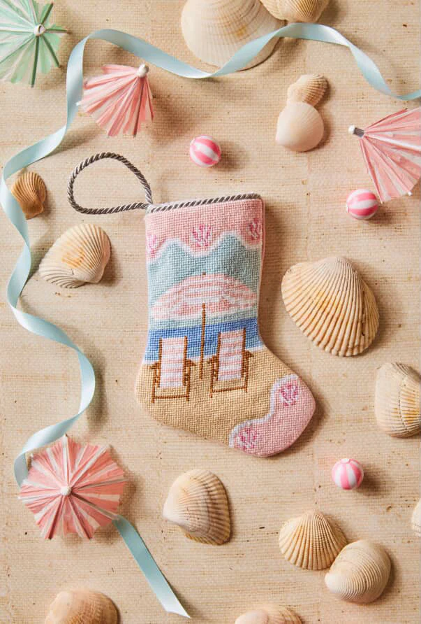 Palm Beach Holiday Needle Point Stocking - Image 2