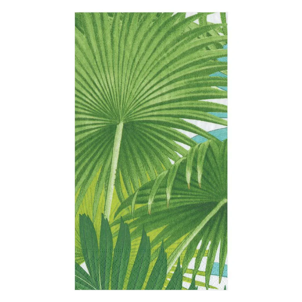 Palm Fronds White Napkin Collection - Image 3