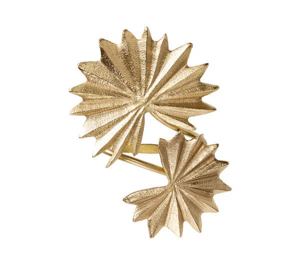 Palmera Napkin Ring in Gold - Image 2