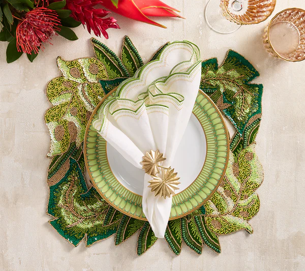 Palmera Napkin Ring in Gold - Image 3