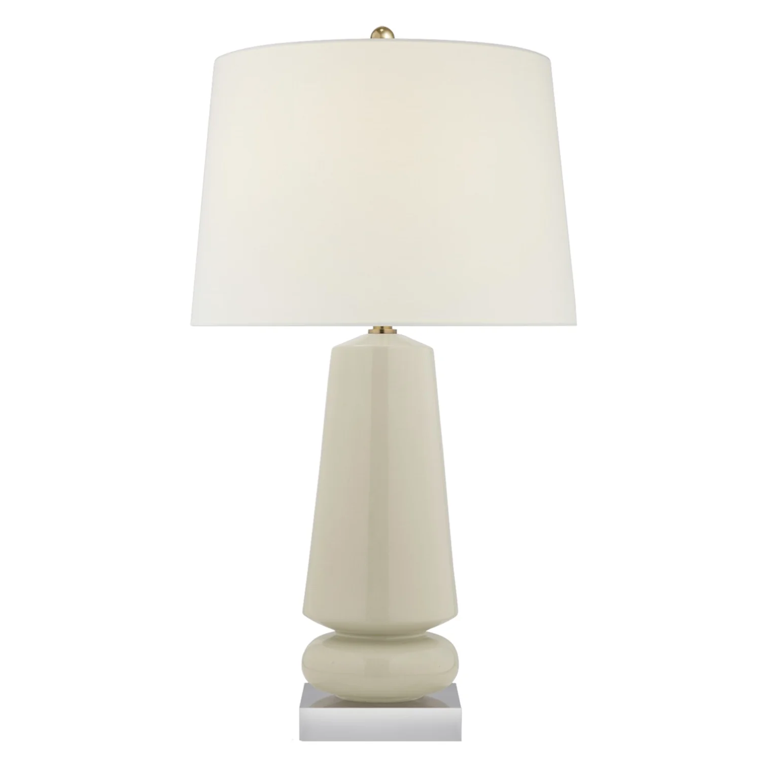 Parisienne Medium Lamp in Coconut Porcelain