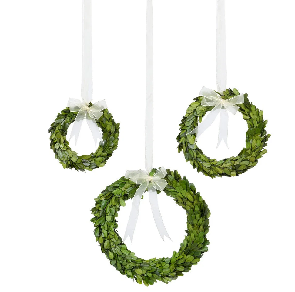 Preserved Boxwood Wreath Collection