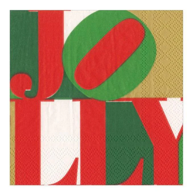 Holly Jolly Cocktail Napkin