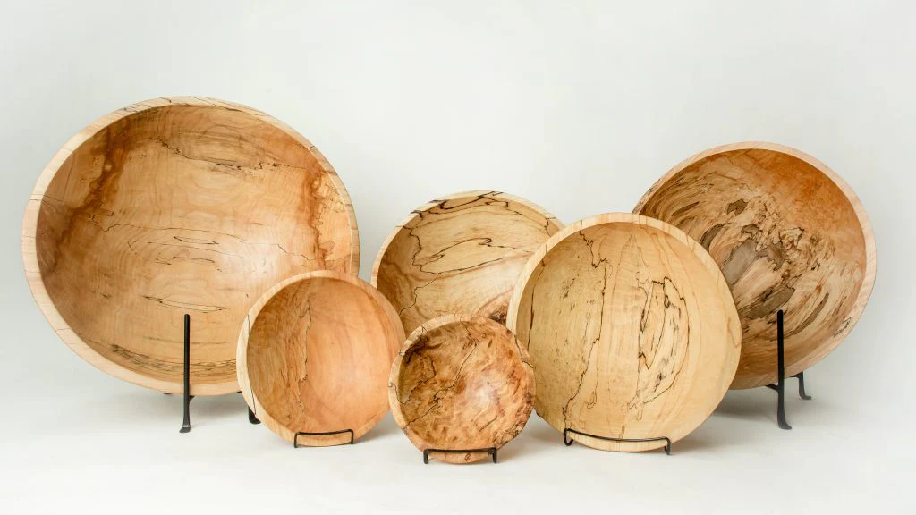 Spalted Maple Serving Bowl Collection - Image 3