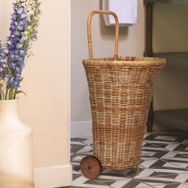 Chambery Rattan Shopping Cart - Image 3