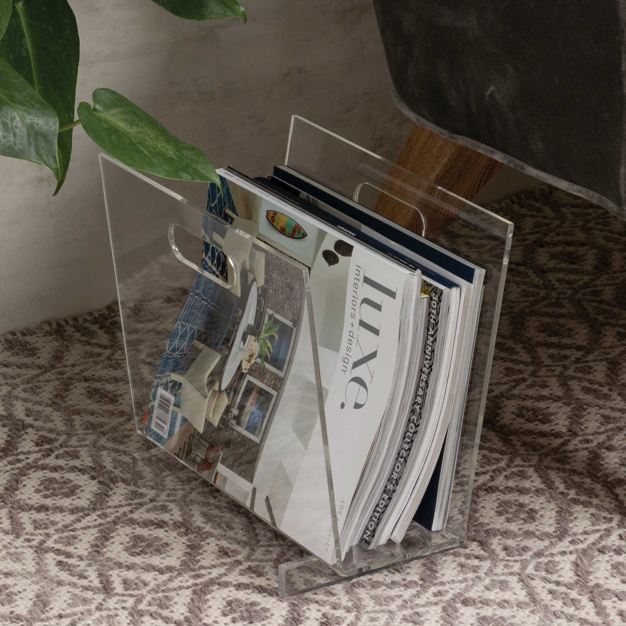 Laurel Acrylic Magazine Holder - Image 3