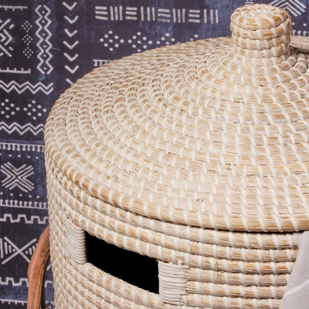 Roslyn Hamper, Whitewashed Seagrass - Image 2