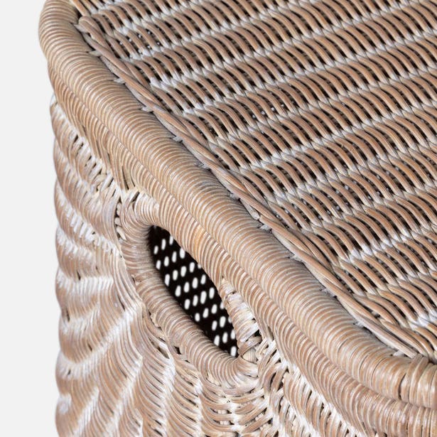 Mocha Whitewashed Lorain Hamper - Image 2