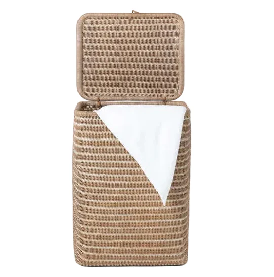 Mocha Whitewashed Lorain Hamper - Image 3