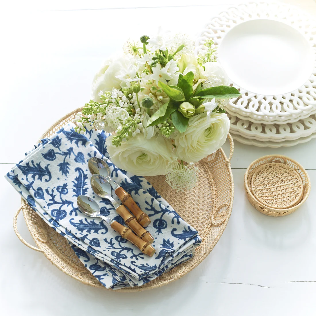 Raffia Round Tray - Image 3