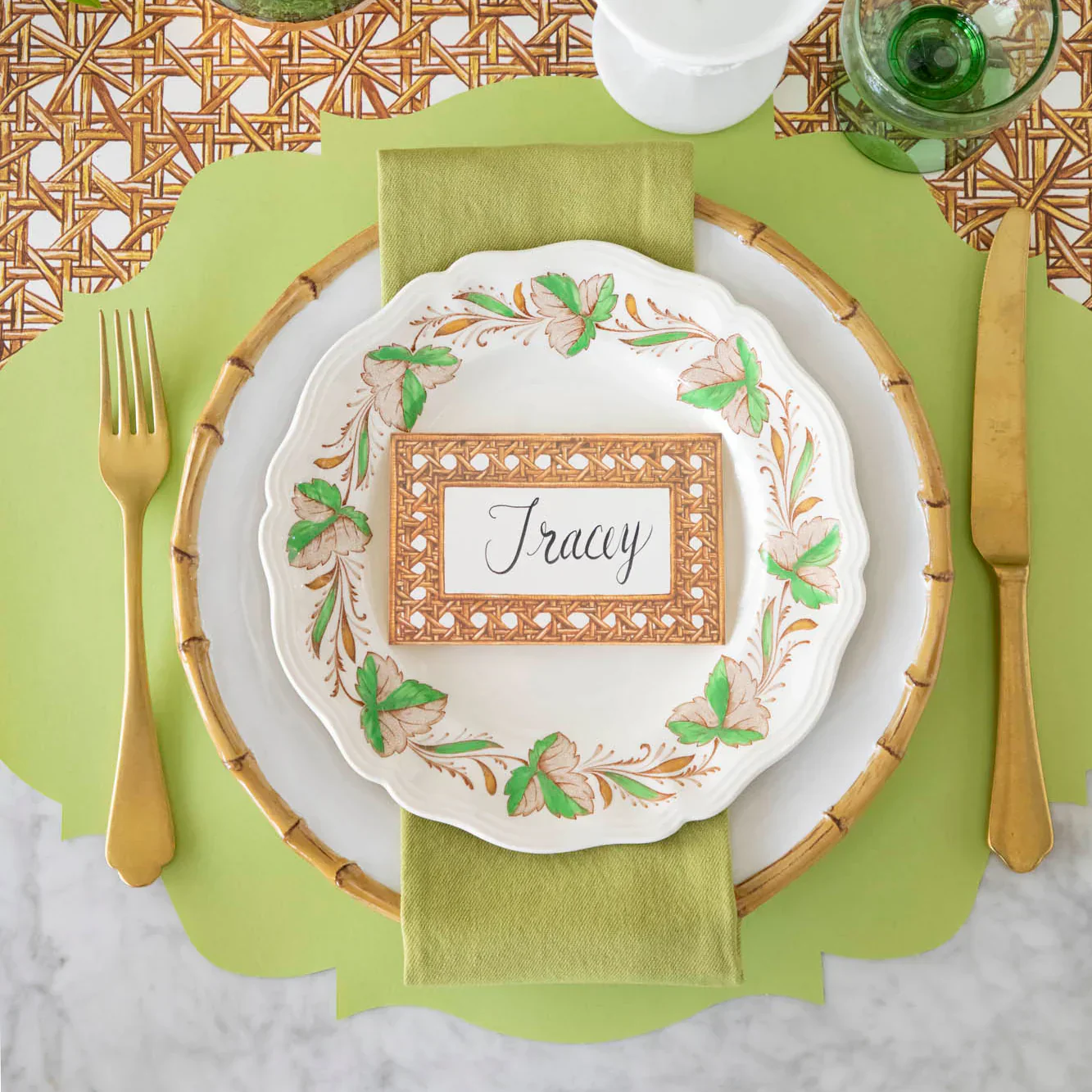 Rattan Place Cards - Image 2