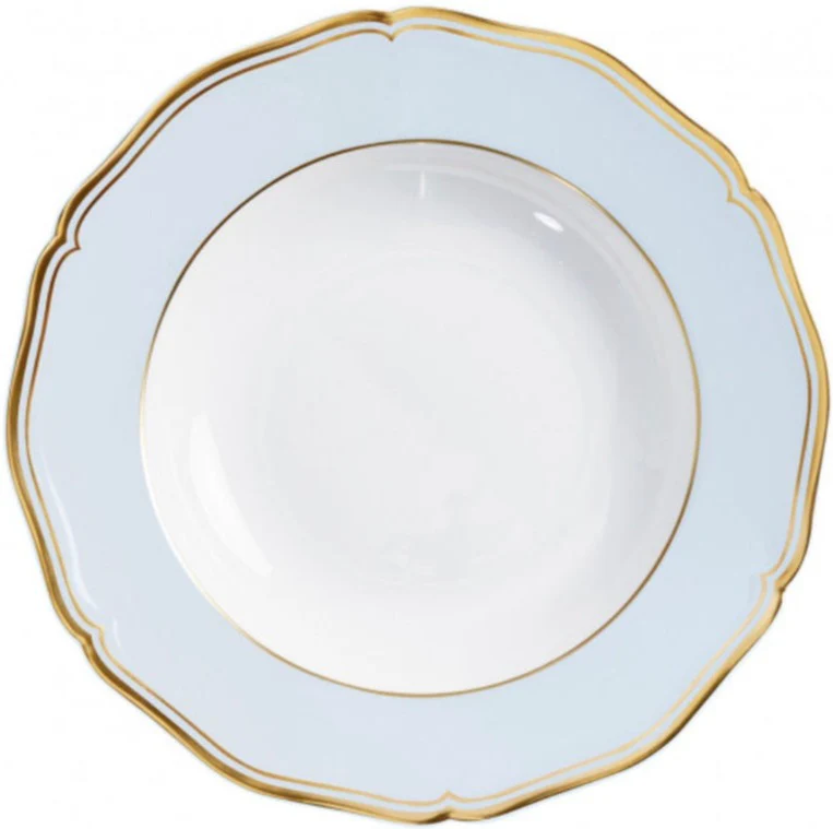 Mazurka Or Fond Bleu Gris Dinnerware Collection - Image 5