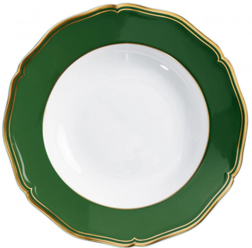 Mazurka Or Fond Vert Dinnerware Collection - Image 4