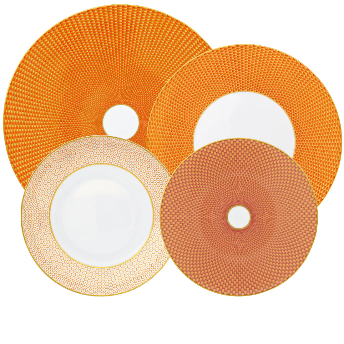 Tresor Orange Dinnerware Collection