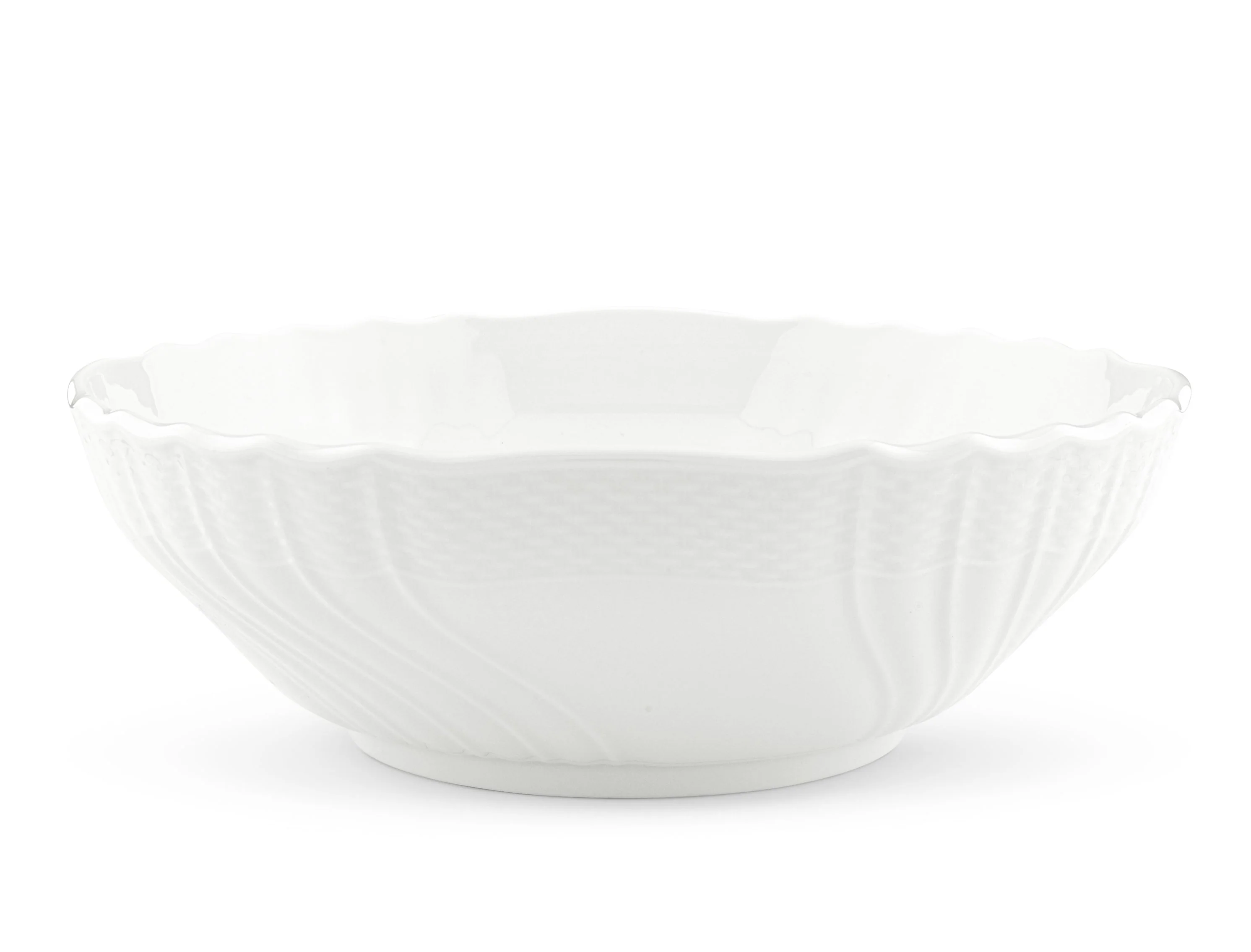 Vecchio White Salad Bowl