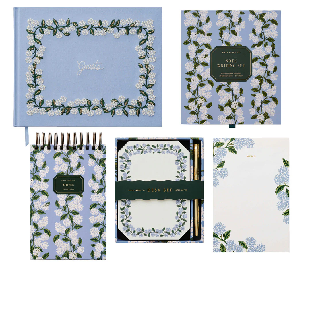 Blue Hydrangea Stationery Collection