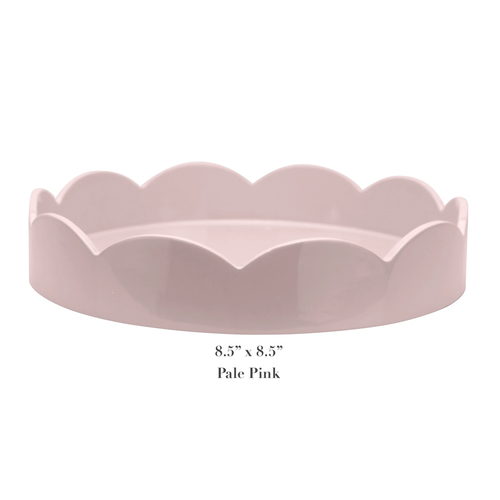 Round Scalloped Lacquer Tray Collection - Image 7