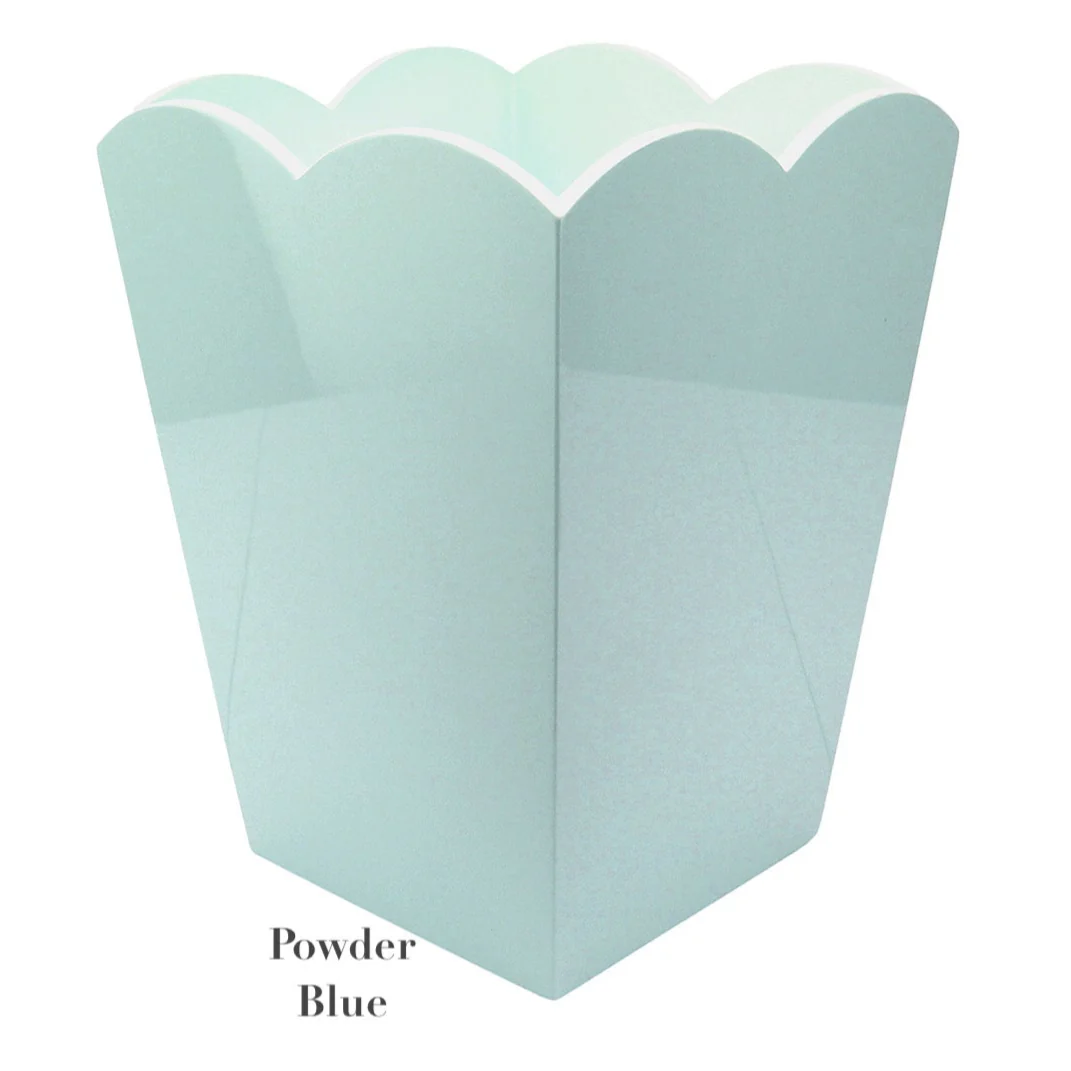 Scalloped Lacquer Waste Bin Collection - Image 4