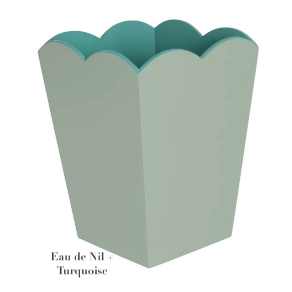 Scalloped Lacquer Waste Bin Collection - Image 8