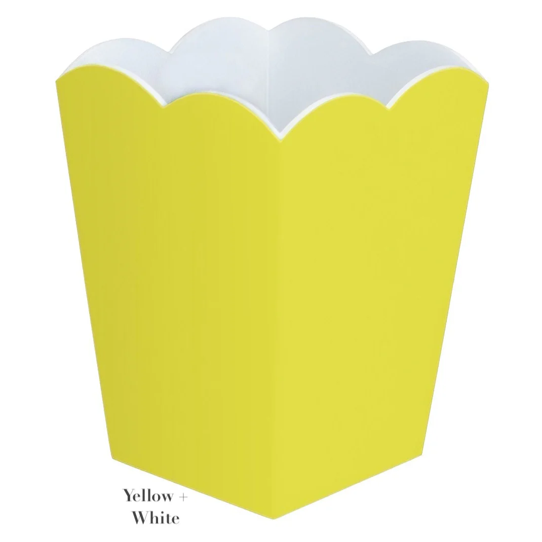 Scalloped Lacquer Waste Bin Collection - Image 9
