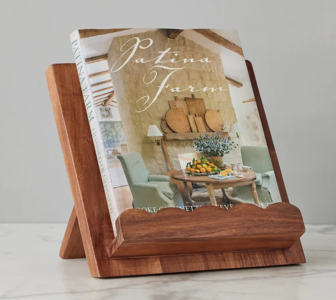 Scalloped Wood Book Stand - Image 2