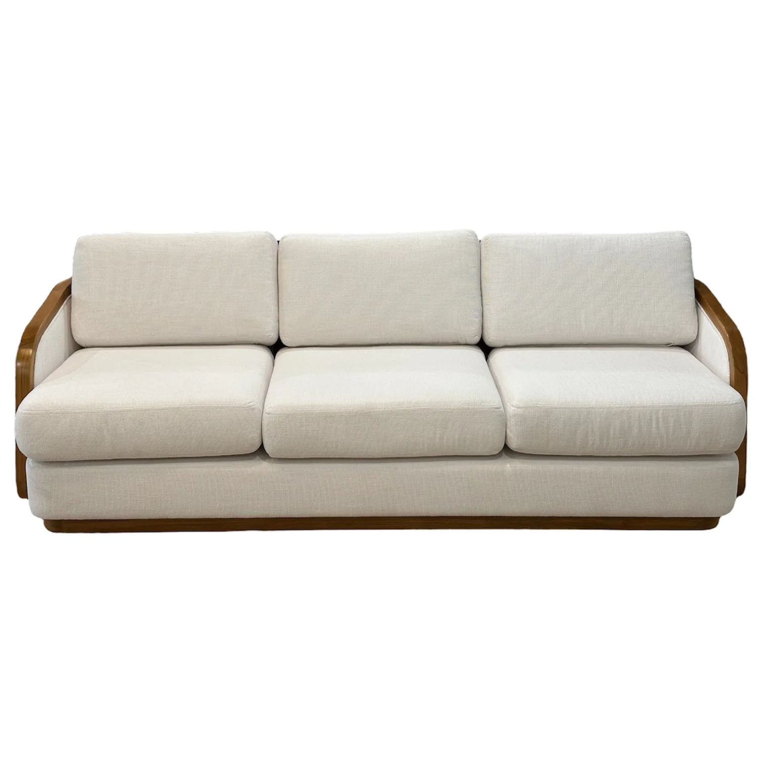 Schooner Sofa in Outdoor Ivory Chenille