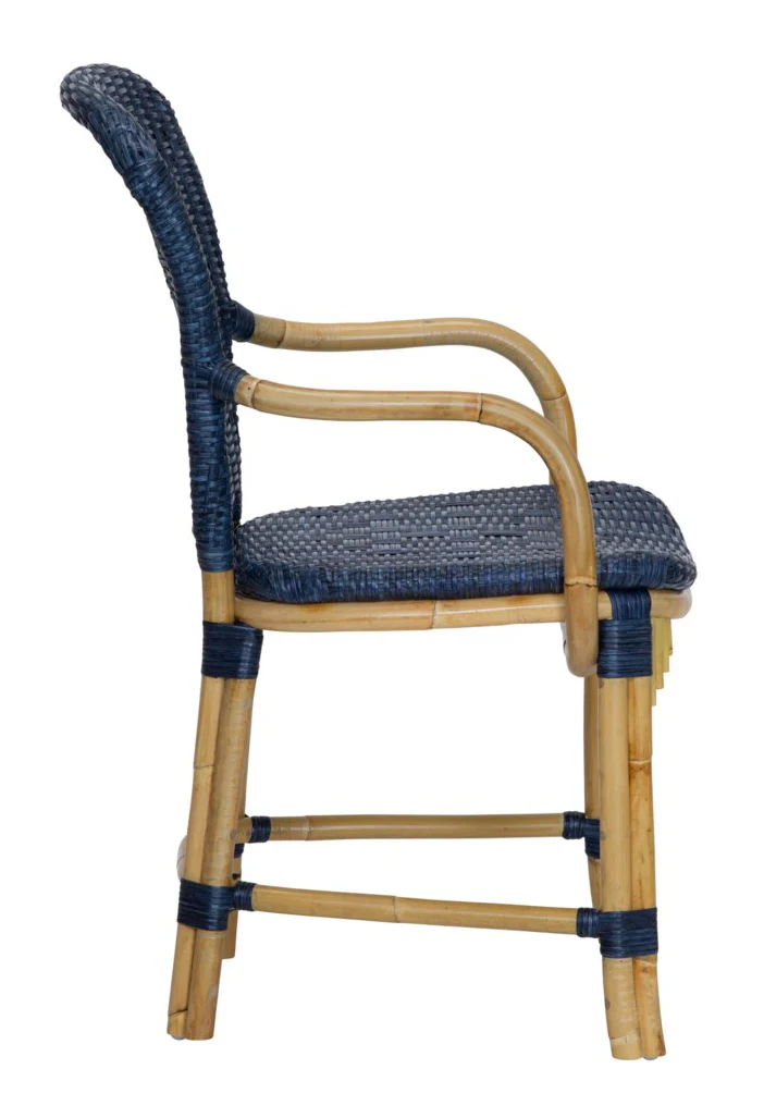 Fota Arm Chair, Navy - Image 4