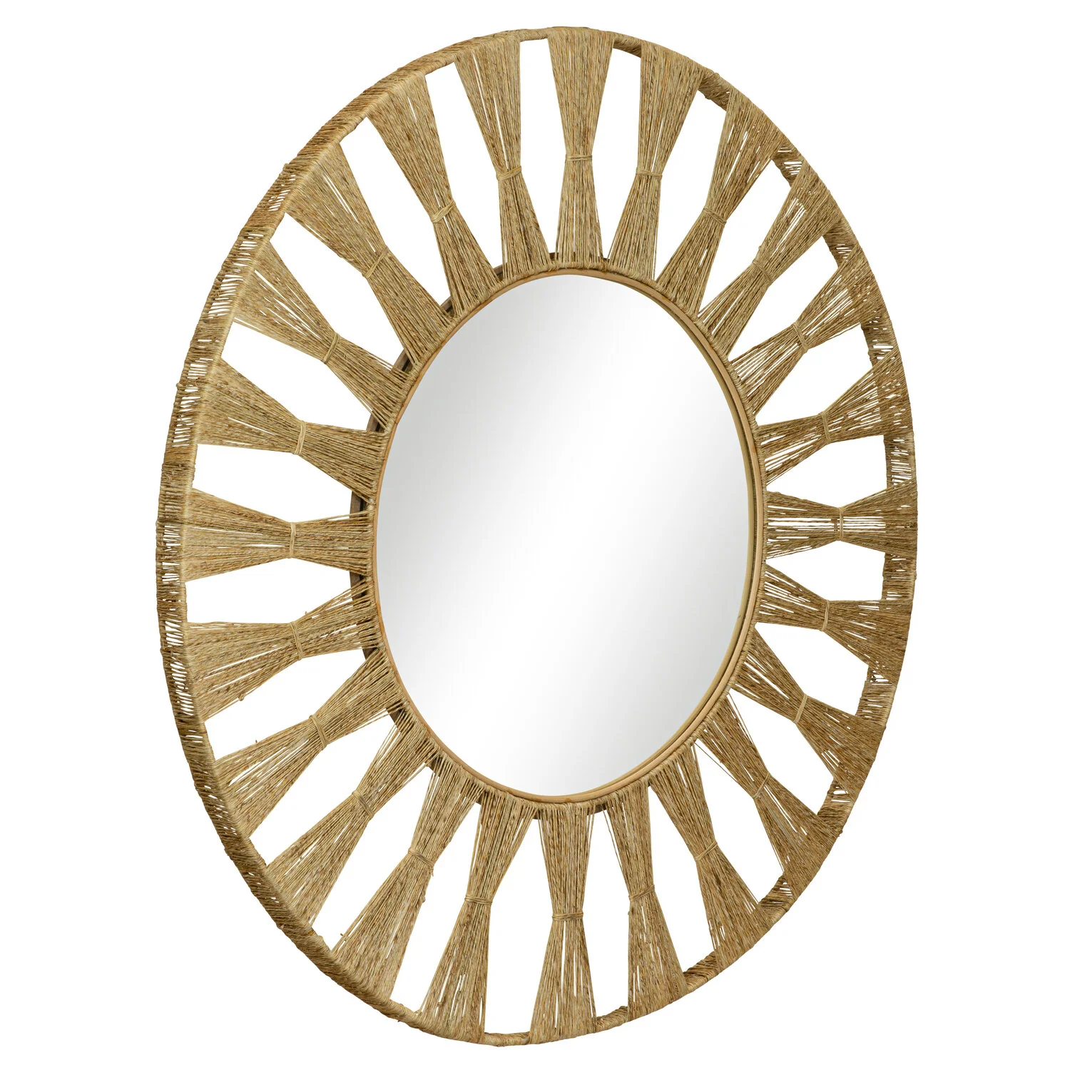 Ojai Round Mirror, Natural - Image 2