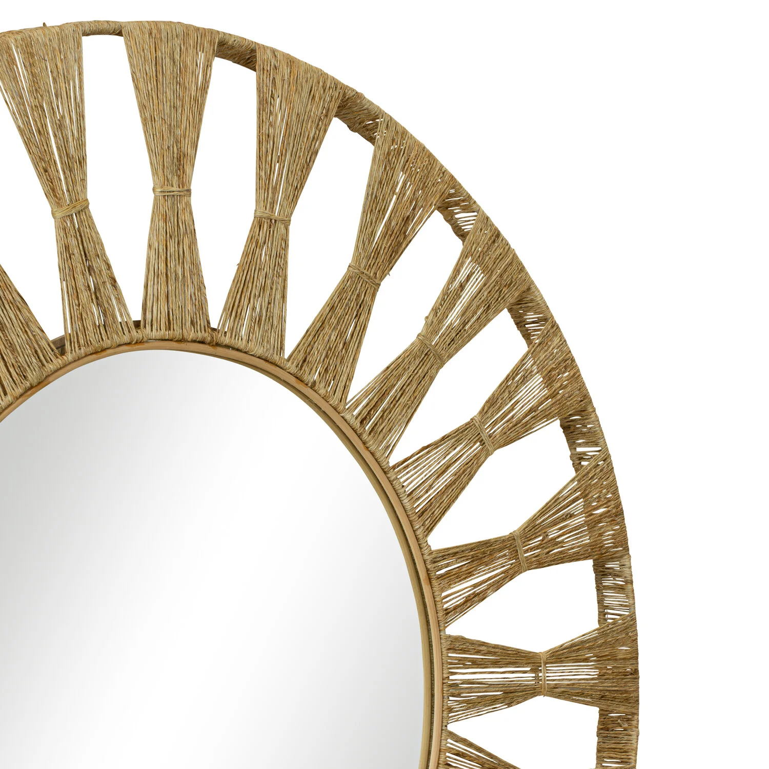 Ojai Round Mirror, Natural - Image 3