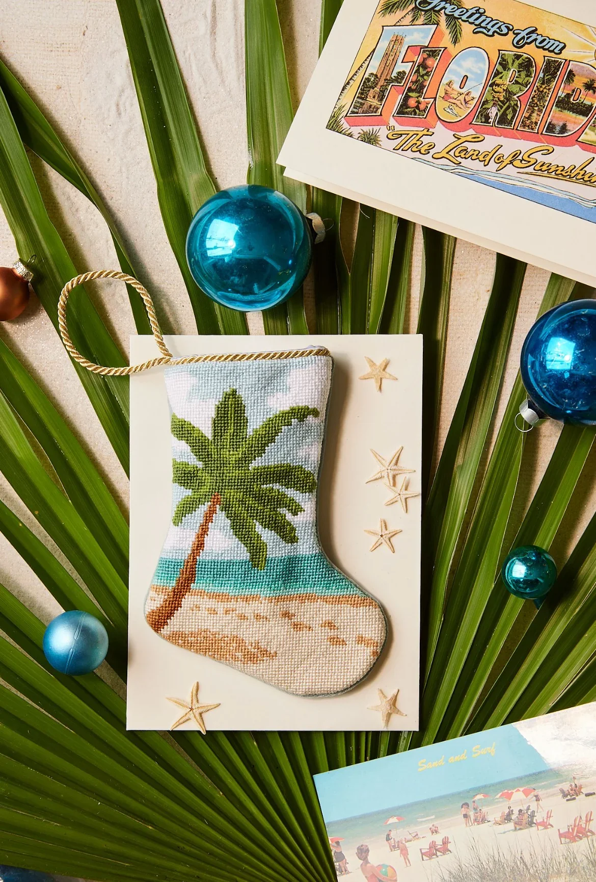 Seaside Serenity Needle Point Stocking - Image 2