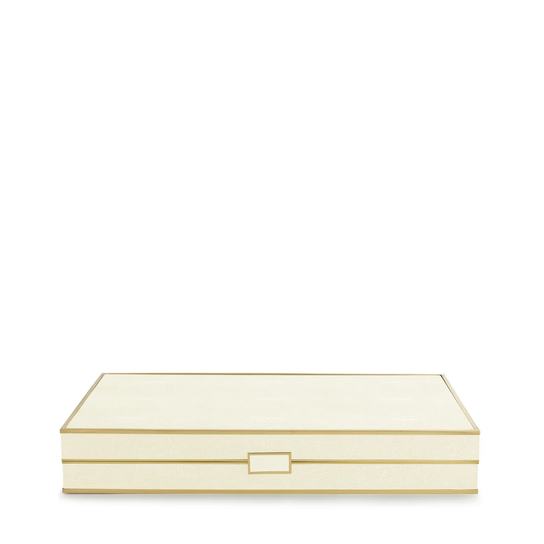 Shagreen Backgammon Set, Cream - Image 2