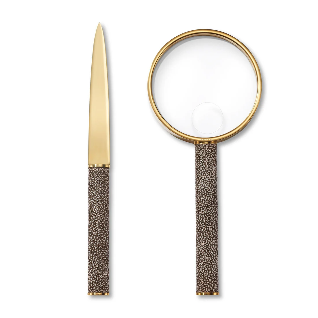 Shagreen Magnifying Glass & Letter Opener Set - Image 2