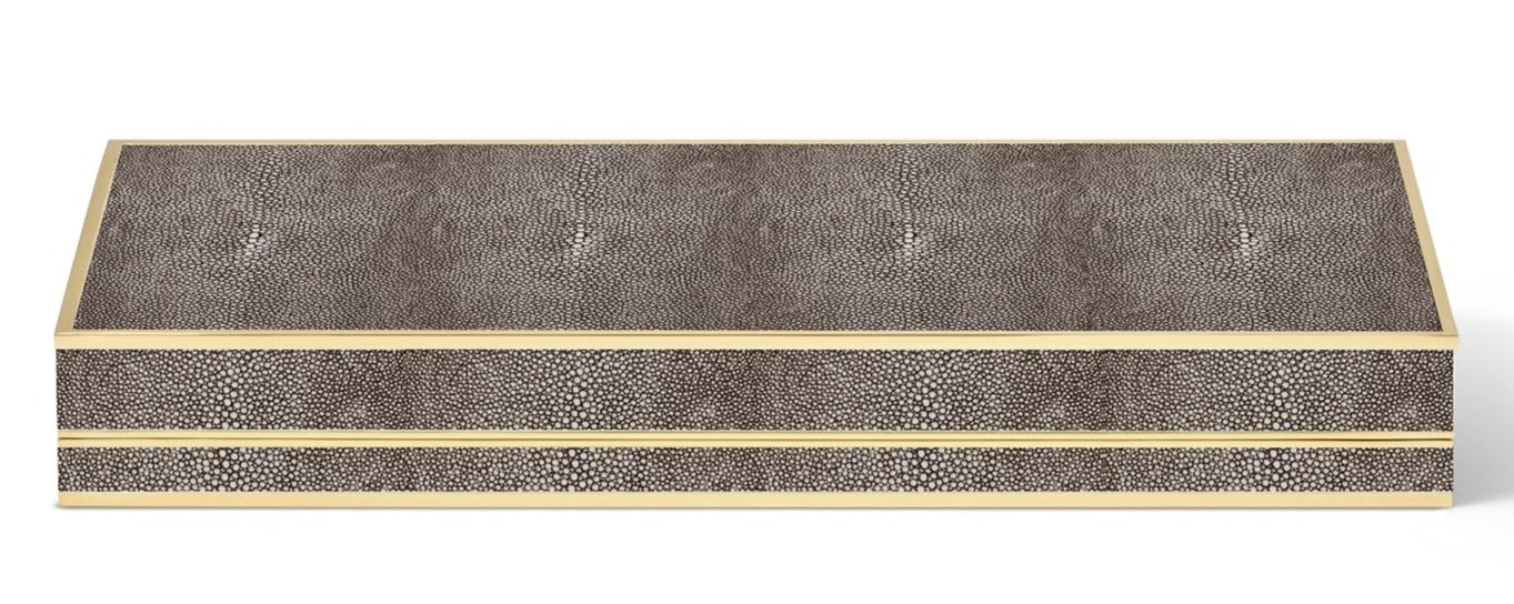 Shagreen Poker Set, Chocolate - Image 4